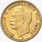 Золотая монета 10 Марок Фридриха II 1907-1918 (10 Mark Grand Duke Friedrich I)