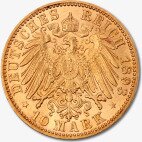 10 Mark Rey Albert I Sajonia | Oro | 1874-1888 y 1891-1902