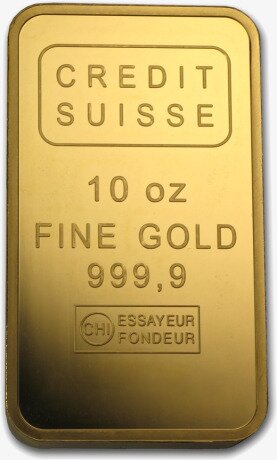 10 oz Lingot d'Or | Credit Suisse