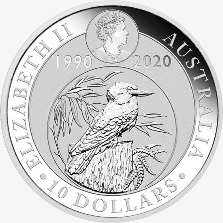 Серебряная монета Кукабарра 10 унций 2020 (Silver Kookaburra)