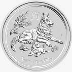 10 oz Lunar II Hund | Silber | 2018
