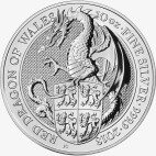 Серебряная монета Дракон серии Звери Королевы 10 унций 2018 (Queen's Beasts Dragon)