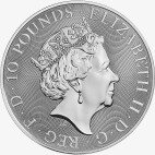 10 oz Queen's Beasts Dragon Silver Coin (2018)