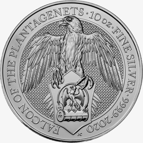 10 oz Queen's Beasts Falcon Silver Coin (2020)