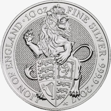 10 oz Queen's Beasts Lion Silver Coin (2017)