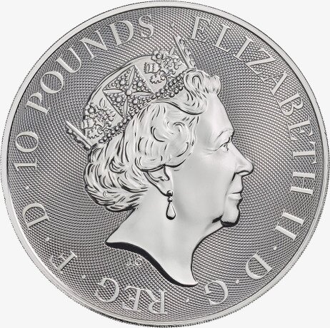10 oz Queen's Beasts Unicorn Silver Coin (2019)