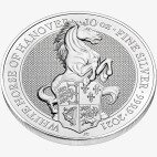 10 Uncji Bestie Królowej Biały Koń Srebrna Moneta | 2021