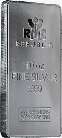 10 oz Lingote de Plata | Republic Metals