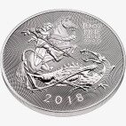 Серебряная монета Святой Георгий и Дракон 10 унций 2018