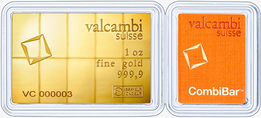 10 x 1/10 oz CombiBar® | Or | Valcambi