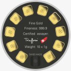 10 x 1 g MultiDisc | Gold | Argor-Heraeus