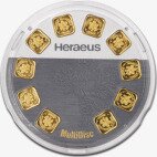Золотой слиток Heraeus MultiDisc 10x1 г