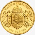 100 Coronas Francisco José I Hungría | Oro | Nueva edición