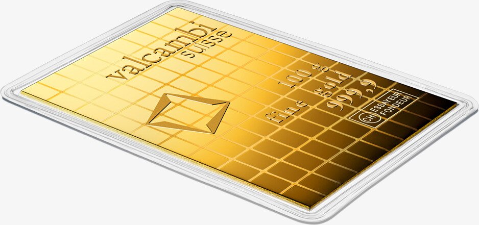 100 x 1g CombiBar® | Gold | Valcambi | Embalaje dañado