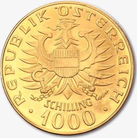 1000 Schilling Babenberger Gold Coin