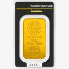 Золотой слиток 100г штампованный Argor-Heraeus