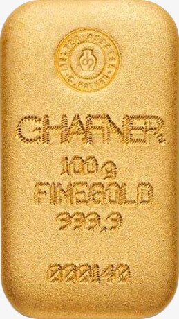 100 gr Lingotto d'oro colato | C.Hafner