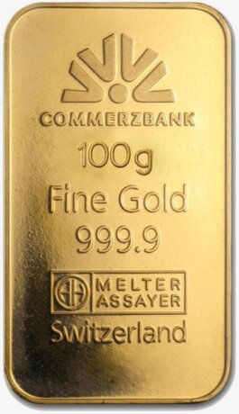 Золотой Слиток Commerzbank 100г
