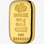 Золотой слиток 100г | PAMP Suisse