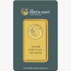 Золотой слиток (Пертский монетный двор) 100 г зеленый