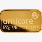 100g Lingot d'Or | Umicore | Frappé