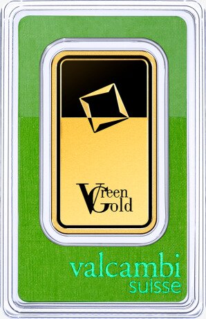 100g Lingot d'Or | Valcambi | Green Gold
