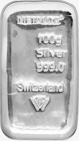100g Silberbarren | Metalor