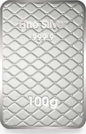 100g Silver Bar | The Moon