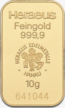 10g Lingote de Oro | Heraeus