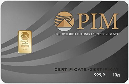 10g Gold Bar | PIM