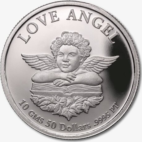 Платиновая монета Ангел Любви 10г Разных Лет (Love Angel)
