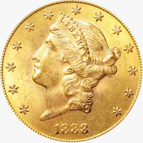 Золотая монета Американский Орел " Голова Свободы" 15,04г 1866-1907