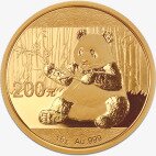 Золотая монета Китайская Панда 15 г 2017 (China Panda)