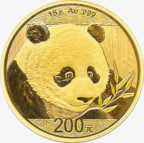 15g Chińska Panda Złota Moneta | 2018