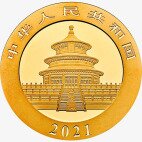 Золотая монета Китайская Панда 15 г 2021 (China Panda)