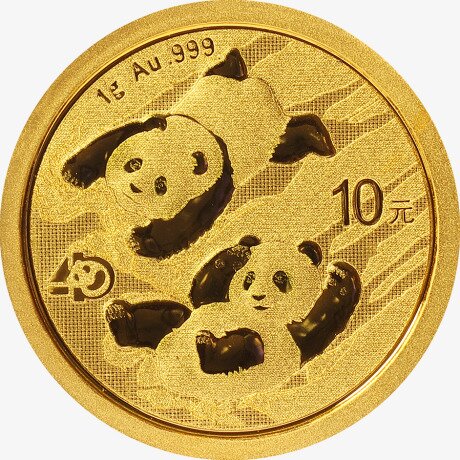 1g Chińska Panda Złota Moneta | 2022