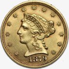 Золотая монета Американский Орел " Голова Свободы" 2,5 Доллара 1840 -1907