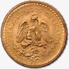 Золотая монета 2,5 Мексиканских Песо Идальго 1918-1948 (Mexican Pesos Hidalgo)