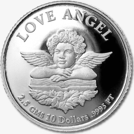 Платиновая монета Ангел Любви 2,5г Разных Лет (Love Angel)