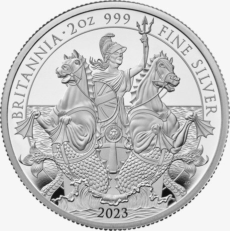 2 oz Britannia d'Argento Carlo III | Proof | 2023