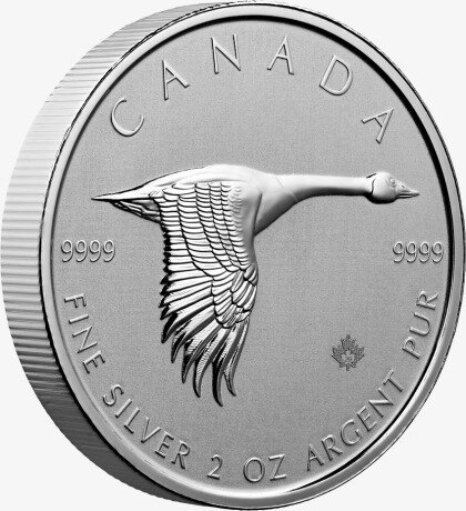 2 Uncje Gęś Kanadyjska Srebrna Moneta | 2020