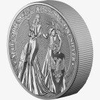 Серебряная монета Аллегории Германия и Британия 5 Марок 2 унции 2019