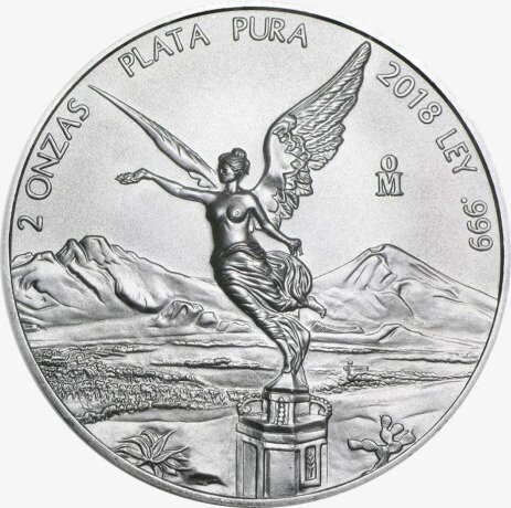2 oz Libertad de México de plata (2018)