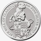 Серебряная монета Звери Королевы Черный Бык 2 унции 2018 (Black Bull)