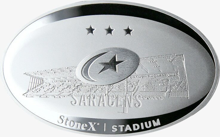 2 oz Saracens Moneda de plata | StoneX Stadium | 2021