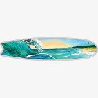 2 oz Pièce d'argent Planche de Surf Colorée (2020)