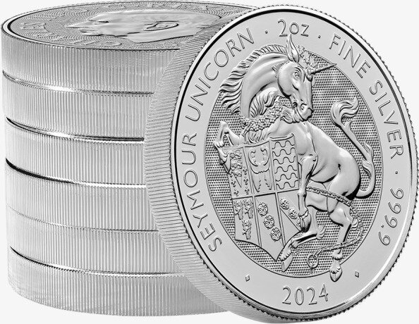 2 oz Tudor Beasts Unicorn Silver Coin | 2024