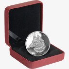 Серебряная монета Серый Волк Zentangle® 2 унции 2017