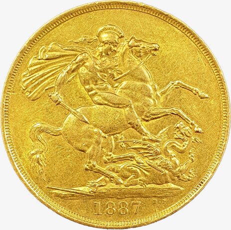 £2 Suweren Złota Moneta (1887) | Najlepsza Okazja