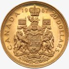 20 Dólares Centenario de la Constitución Canadiense | Oro | 1967
